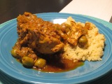 Moroccan Chicken, Green Olive, and Preserved Lemon Tagine
