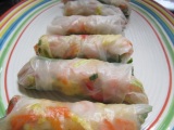 Shrimp Spring Rolls with Peanut Dipping Sauce